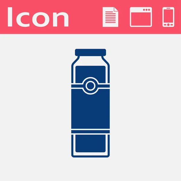 Kuchnia ikona butelki z sokiem — Wektor stockowy