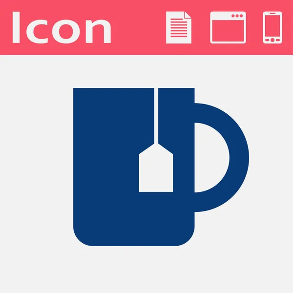 Kök ikon av kopp te — Stock vektor