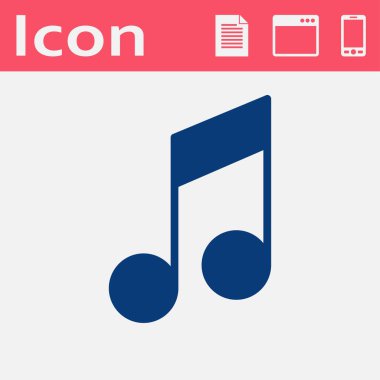 müzik notu vektör simgesi