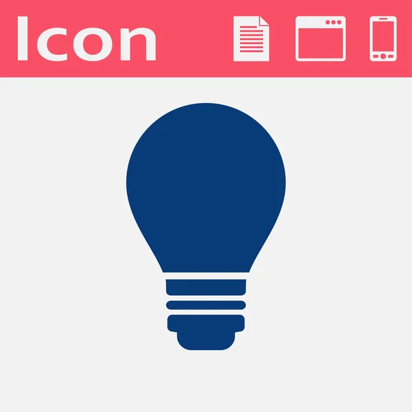 Electric bulb vector icon — Stock Vector