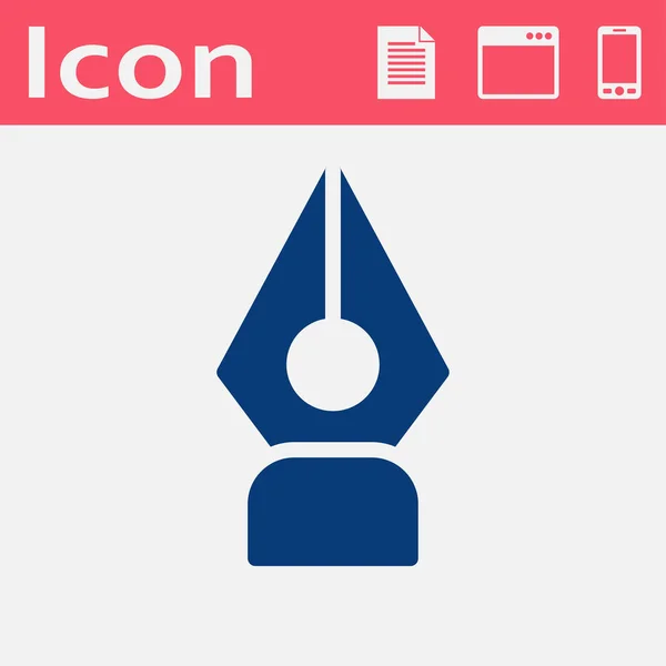 Ink pen vector icon — Stock Vector
