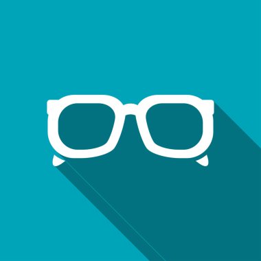 Düz gölge ile vektör simgesi