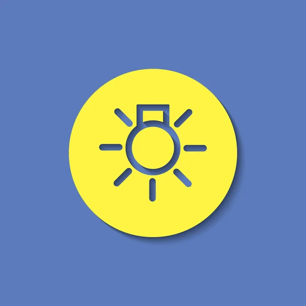 Vector icon with gradient shadow — Stock Vector