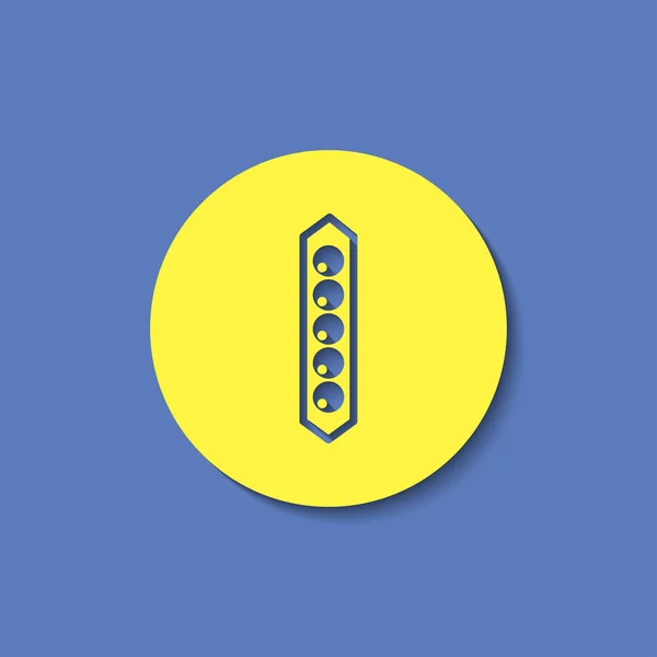 Vector icon with gradient shadow — Stock Vector