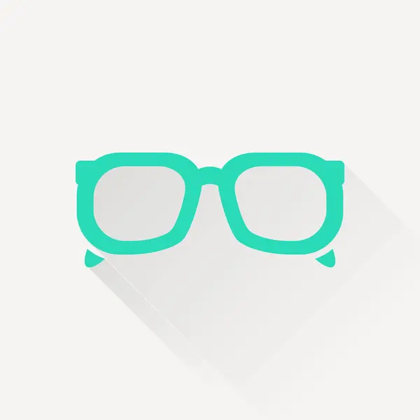 Ikona plochých brýlí. vektorová ilustrace — Stockový vektor