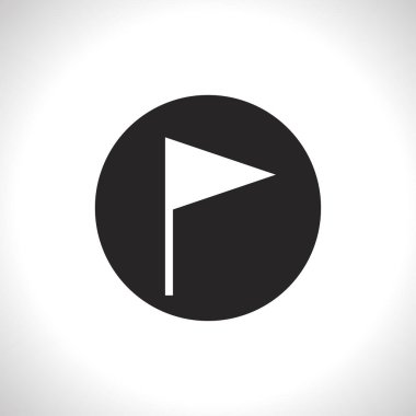 bayrağı düz simgesi