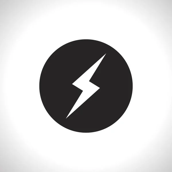 Flat icon of lightning — Stock Vector