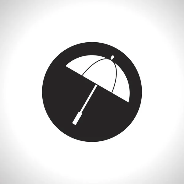 Ikona płaski parasol — Wektor stockowy