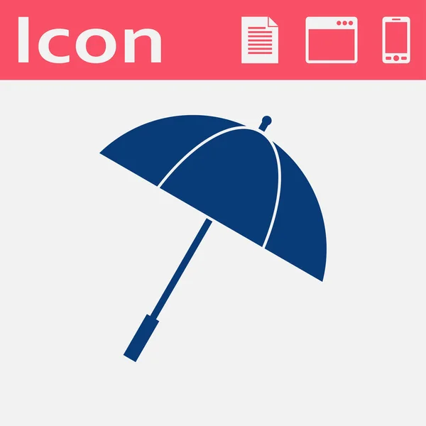 Flache Ikone des Regenschirms — Stockvektor