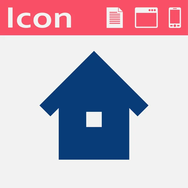 Flat icon of house — Stock Vector