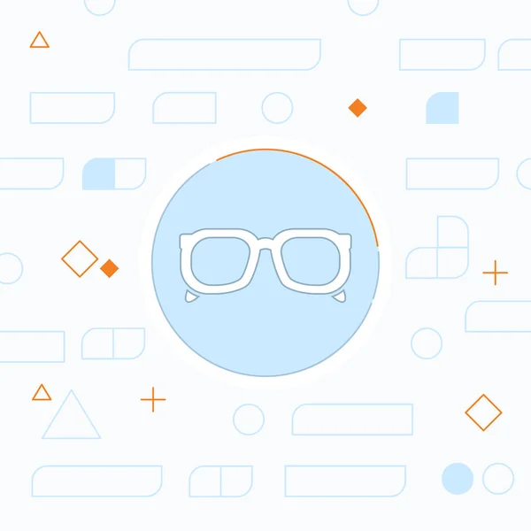 Icono plano de gafas. Ilustración vectorial — Archivo Imágenes Vectoriales