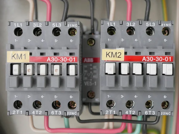 Panel de fuente de alimentación eléctrica — Foto de Stock