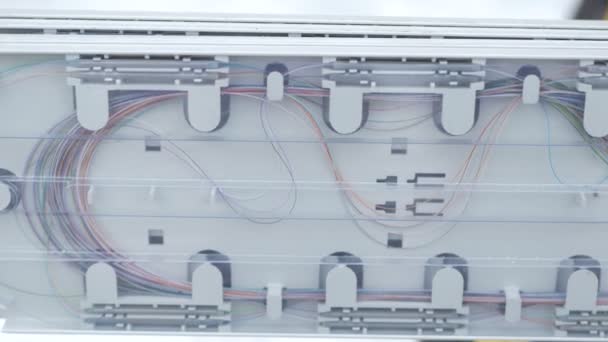 Optical coupling tray — Stock Video