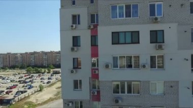 Çok katlı şehirde bina konut
