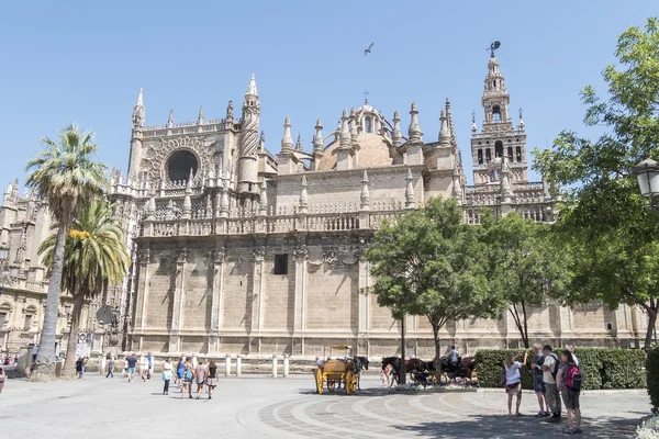 La Catedral de Santa María de la Sede (Catedral de Sevilla) en Se — Foto de Stock