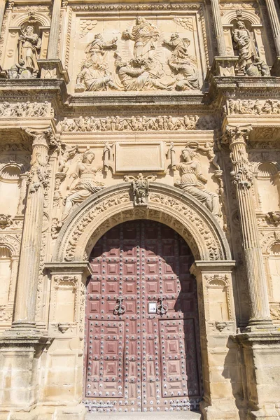 Verlosser kapel (El Salvador) detail gevel, Ubeda, Jaen, Spanje — Stockfoto