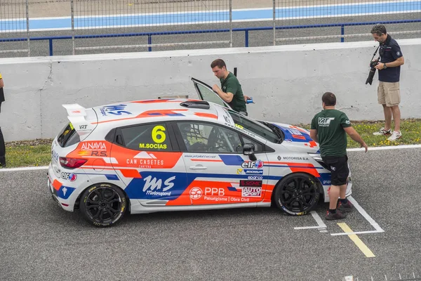 CADIZ - MAY 28: Clio Cup Spain at Jerez de la Frontera Circuit o — Stock fotografie