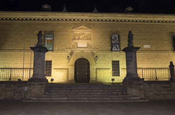 Hospital de Santiago di notte, Ubeda, Jaen, Spagna — Foto Stock