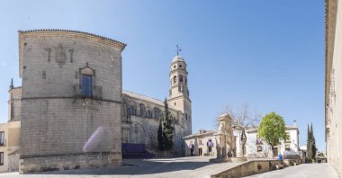 Santa Maria kare, Santa Maria çeşme, Baeza Katedrali, Jaen,