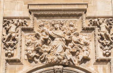 Jaen varsayım katedral ayrıntı cephe, İspanya