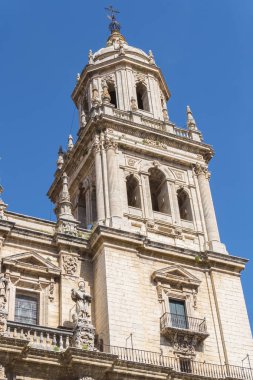 Jaen varsayım katedral kule ayrıntı, İspanya