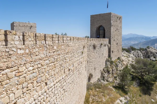 Santa Catalina castle exterior, Jaen, Spain — Stock Photo, Image