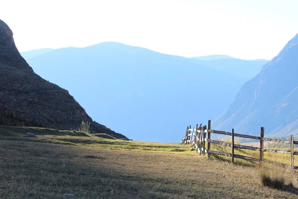Altay Dağları'nın eteklerinde Güney Sibirya'da Rus Cumhuriyeti