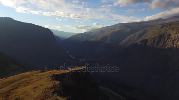 Chulushmansky Canyon in Altai — Stock Video