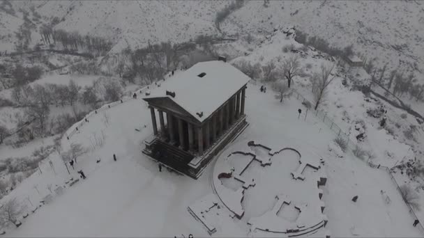 Храм Гарни - языческий храм в Армении — стоковое видео