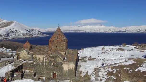 Jezero Sevan v Arménii — Stock video