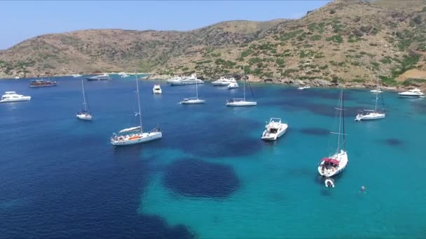 Yachting im schönen Griechenland — Stockvideo