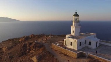 Yunanistan'da Mykonos deniz feneri