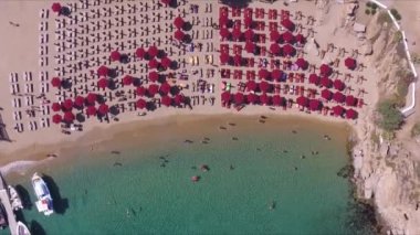 Yunanistan'da Mykonos Beach