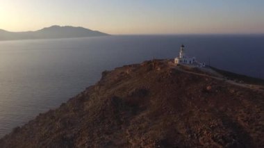 Yunanistan'da Mykonos deniz feneri