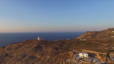Yunanistan'da Mykonos deniz feneri