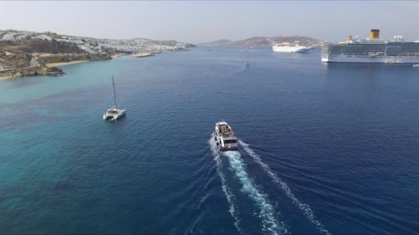 Yachting nella bella Grecia — Video Stock