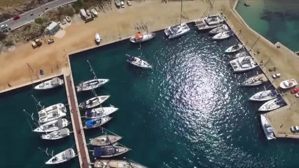 Yachting i vackra Grekland — Stockvideo