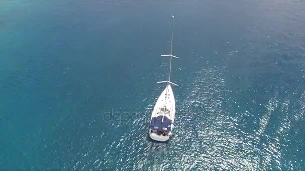 Yachting i vackra Grekland — Stockvideo