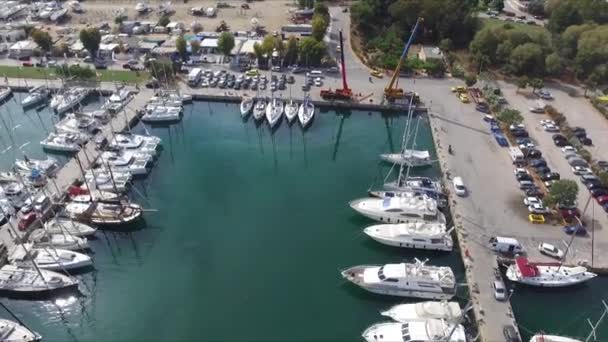 Yachting i vackra Grekland — Stockvideo