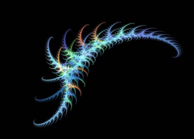 Centipede. Computer Generated Fractal Image. clipart