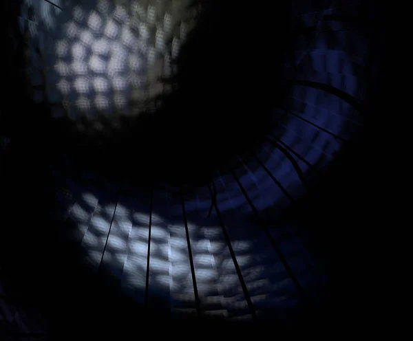 Işık penceresinden. Bilgisayar fraktal görüntü oluşturulan.