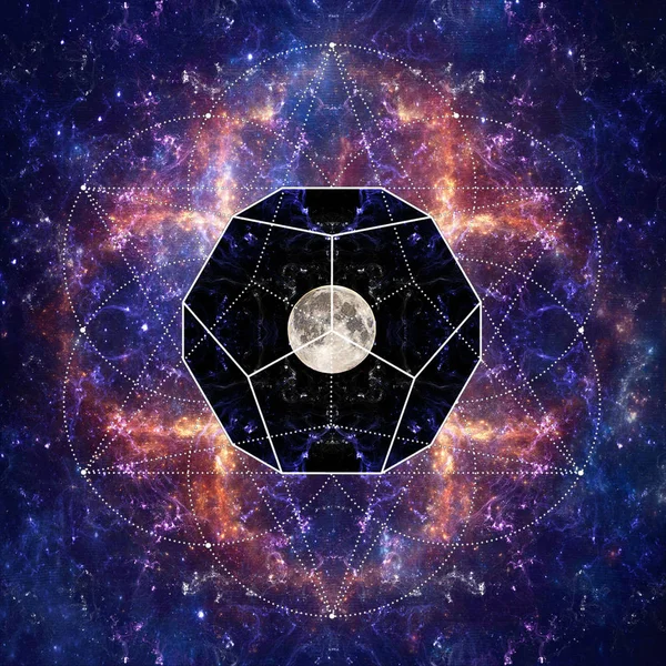 Ay ve kutsal geometri fotoğraf