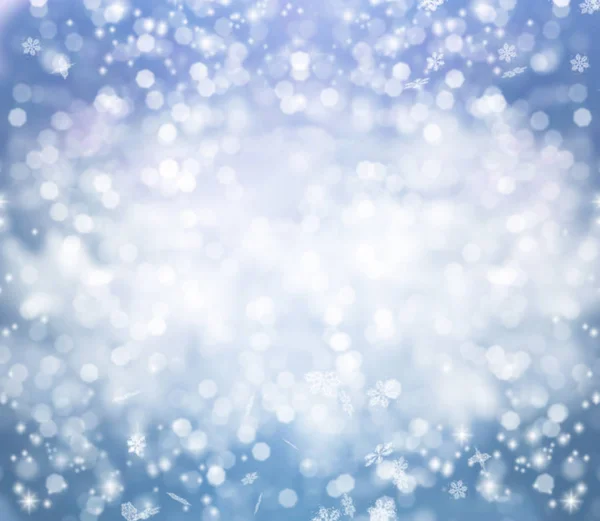 Azul y blanco invierno Navidad fondo — Foto de Stock