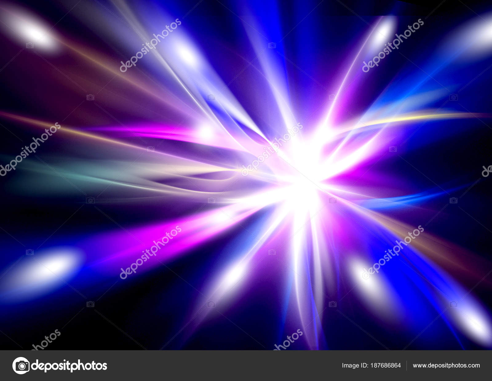 Abstract Glowing Background Of Blue And Pink Beams In The Black Abstract Glowing Background Of Blue And Pink Beams In The Black