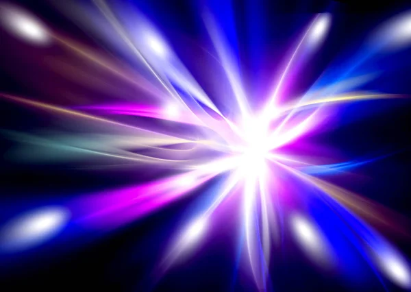 Abstract glowing background of blue and pink beams in the black — Stock Photo, Image