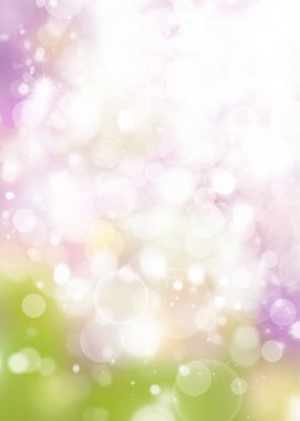 Bahar gökkuşağı bokeh arka plan, beyaz daireler, yeşil, p bulanık