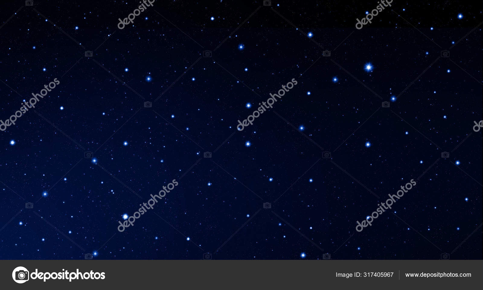Espace Ciel Etoile Dispersion Des Etoiles Nuit Bleu Noir Lueur Image Libre De Droit Par Vamariyav C