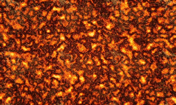 Textura de lava fundida, negro, naranja, amarillo, brillante, llameante, caliente —  Fotos de Stock