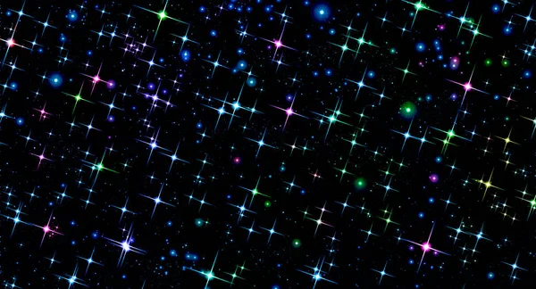 Rozptýlení Jasných Hvězd Abstraktní Výtvarné Umění Astronomie Pozadí Černá Světlé — Stock fotografie