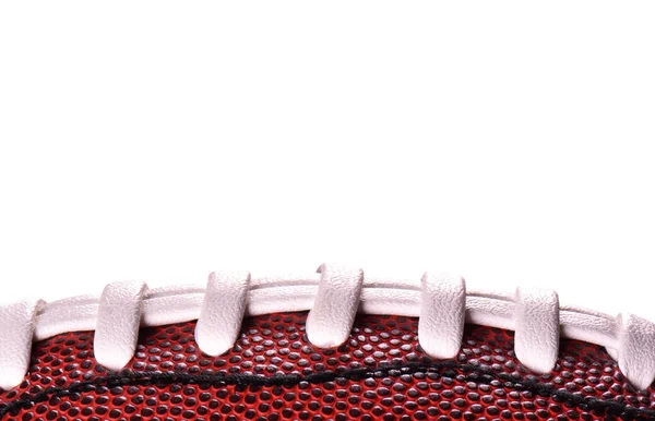Banner de bola de futebol americano no fundo branco e lugar para texto — Fotografia de Stock